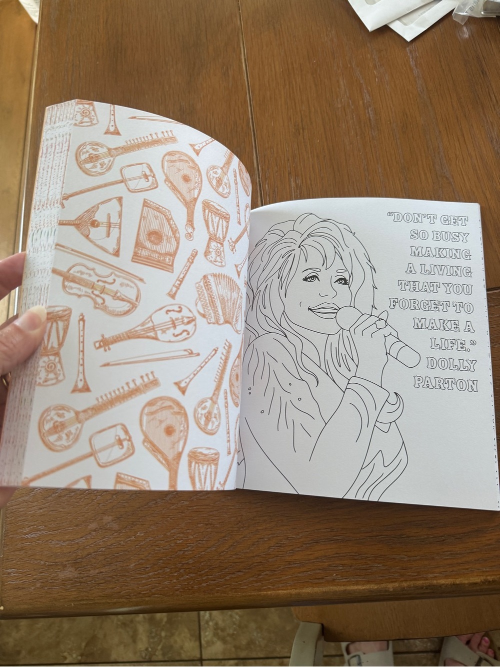 Dolly Parton Adult Coloring Book - Picture 5 of 5